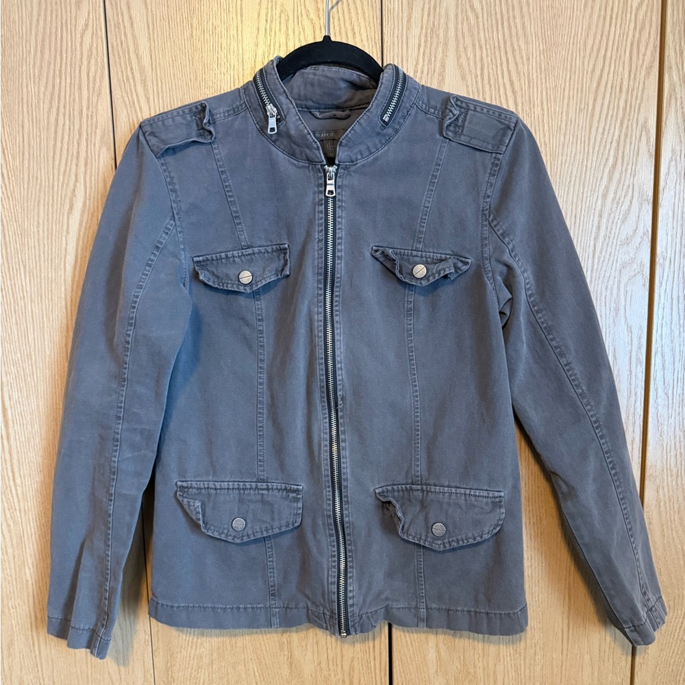 Maurices Charcoal Zip-Up Jacket